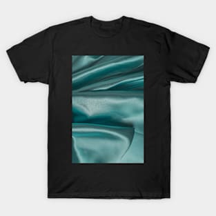 Smooth elegant emerald silk can use as wedding background. Retro style T-Shirt